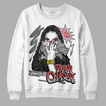 Grey Sneakers DopeSkill Sweatshirt NPC Graphic Streetwear - White 