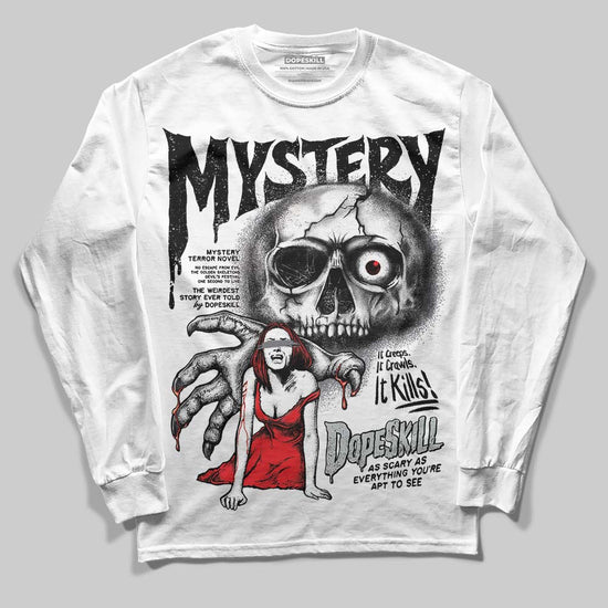 Jordan 4 “Fear” DopeSkill Long Sleeve T-Shirt Mystery Ghostly Grasp Graphic Streetwear - White