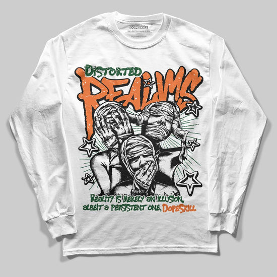 SoleFly x Air Jordan 3 “Fruits Of Our Labor” DopeSkill Long Sleeve T-Shirt Distorted Realms Graphic Streetwear - White
