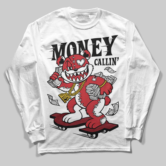 Jordan 1 Low OG "Chicago" DopeSkill Long Sleeve T-Shirt Money Callin' Graphic Streetwear - White