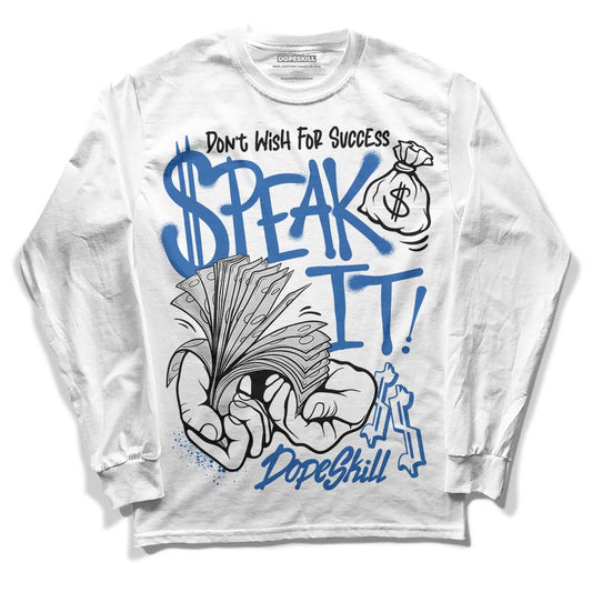 Jordan 11 Low “Space Jam” DopeSkill Long Sleeve T-Shirt Speak It Graphic Streetwear - White