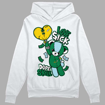 Jordan 5 “Lucky Green”  DopeSkill Hoodie Sweatshirt Love Sick Graphic Streetwear - White 