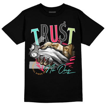 Jordan 1 Low Flyease Bio Hack DopeSkill T-Shirt Trust No One Graphic Streetwear - Black 