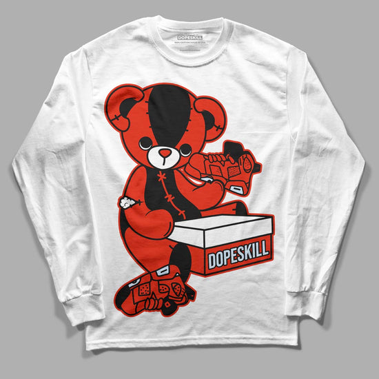 Jordan 6 Retro Toro Bravo DopeSkill Long Sleeve T-Shirt Sneakerhead BEAR Graphic Streetwear - White