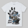 Grey Sneakers DopeSkill Toddler Kids T-shirt Make Money Graphic Streetwear - White 