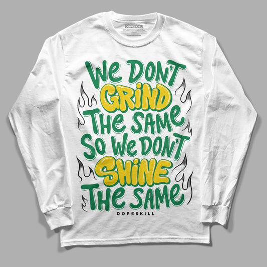 Jordan 5 “Lucky Green” DopeSkill Long Sleeve T-Shirt Grind Shine Streetwear - White