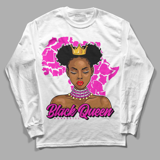 Dunk Low GS “Active Fuchsia” DopeSkill Long Sleeve T-Shirt Black Queen Graphic Streetwear - White