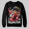 Jordan 11 Retro Low Bred (2025) DopeSkill Sweatshirt Heaven Sent Graphic Streetwear - Black