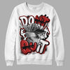 Jordan 14 "Black/White" DopeSkill Sweatshirt Don't Quit Graphic Streetwear - White