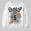 Jordan 3 “Off Noir” DopeSkill Sweatshirt Money Bag Coming Up Graphic Streetwear - White