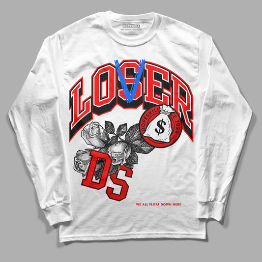 Jordan 1 Retro High OG "Satin Bred" DopeSkill Long Sleeve T-Shirt Loser Lover Graphic Streetwear - White 