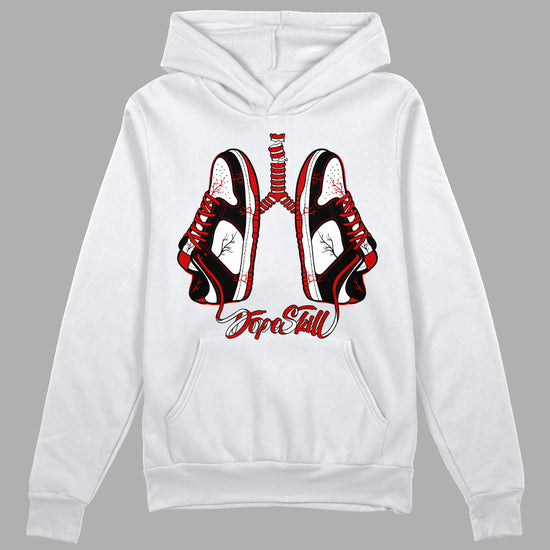 Jordan 1 Retro Low "Black Toe" DopeSkill Hoodie Sweatshirt Breathe Graphic Streetwear - White