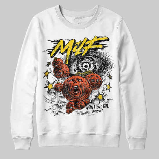 Jordan 6 “Yellow Ochre” DopeSkill Sweatshirt MILF Graphic Streetwear - White