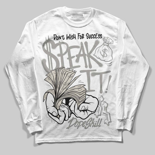 Jordan 3 Retro Pure Money DopeSkill Long Sleeve T-Shirt Speak It Graphic Streetwear - White