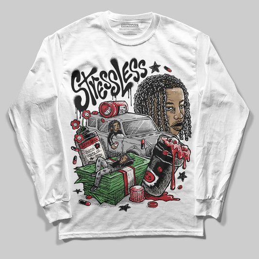Nigel Sylvester x Jordan 1 Low OG “Nitro” DopeSkill Long Sleeve T-Shirt Stressless Graphic Streetwear - White 