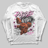 Dunk Low Triple Pink DopeSkill Long Sleeve T-Shirt MILF Graphic Streetwear - White 