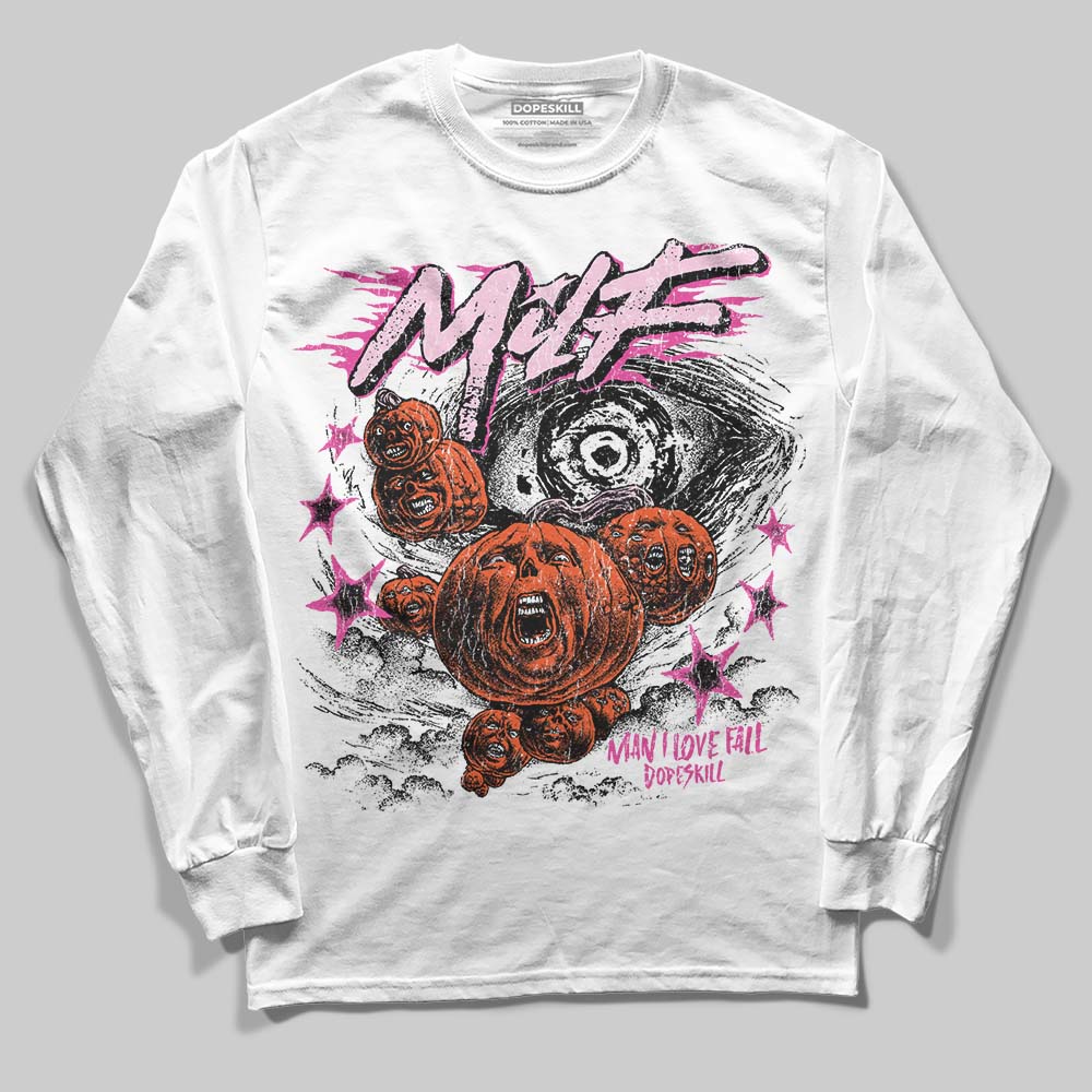 Dunk Low Triple Pink DopeSkill Long Sleeve T-Shirt MILF Graphic Streetwear - White 