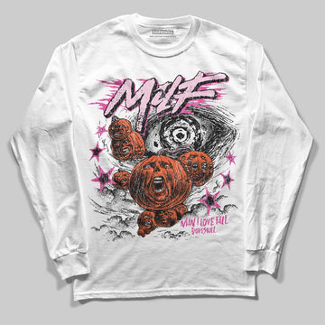 Dunk Low Triple Pink DopeSkill Long Sleeve T-Shirt MILF Graphic Streetwear - White 