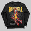 Jordan 12 "Phantom" DopeSkill Long Sleeve T-Shirt Thunder Dunk Graphic Streetwear - Black