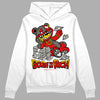 Jordan 3 “Fire Red” DopeSkill Hoodie Sweatshirt Born To Be Rich Graphic Streetwear - White