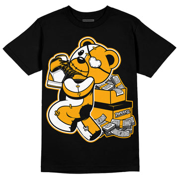 Jordan 1 High Yellow Toe DopeSkill T-Shirt Bear Steals Sneaker Graphic Streetwear - Black