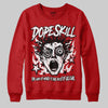 Red Sneakers DopeSkill Sweatshirt Root of Evil Graphic Streetwear - Red