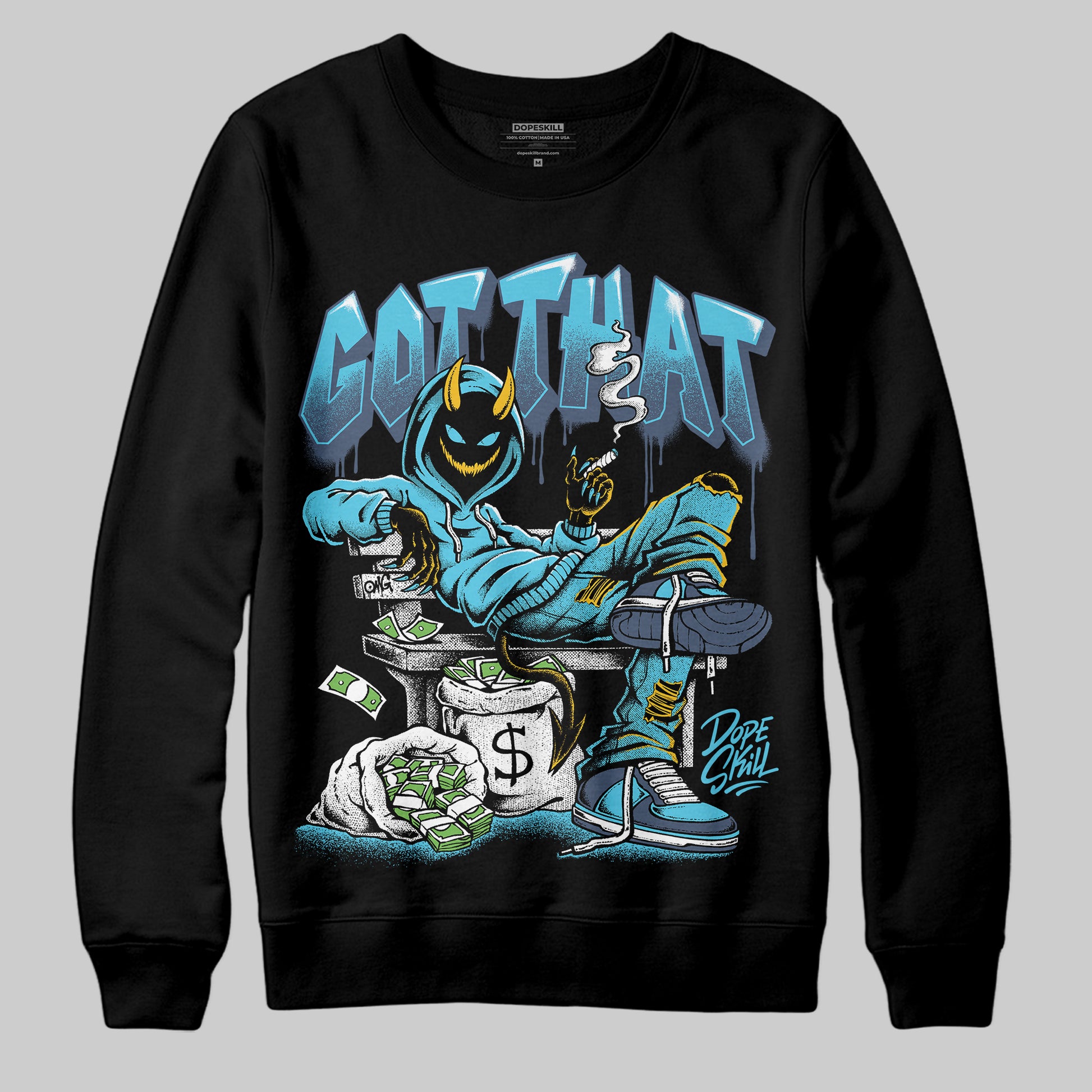 Jordan 11 Retro Gamma Blue (2025) DopeSkill Sweatshirt Got That Graphic Streetwear - Black
