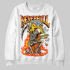 Orange, Black & White Sneakers DopeSkill Sweatshirt NeverFull Graphic Streetwear - White