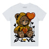 Dunk Low Championship Goldenrod (2021) DopeSkill Toddler Kids T-shirt Broken Bear Graphic Streetwear - White 