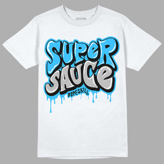 Jordan 2 Low "University Blue" DopeSkill T-Shirt Super Sauce Graphic Streetwear - White