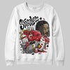 Jordan 4 “Flight Club” DopeSkill Sweatshirt Stressless Graphic Streetwear - White