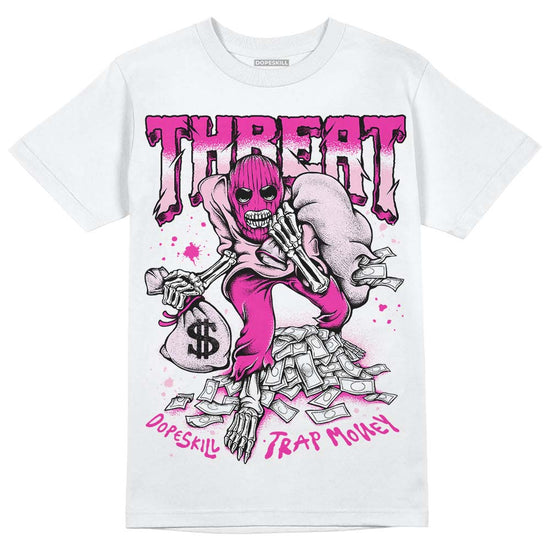 Dunk Low GS 'Triple Pink' DopeSkill T-Shirt Threat Graphic Streetwear - White