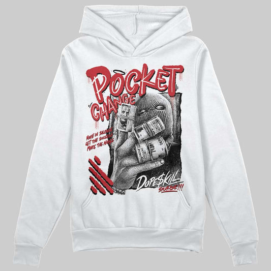 Jordan 1 Low OG "Chicago" DopeSkill Hoodie Sweatshirt Pocket Change Graphic Streetwear - White