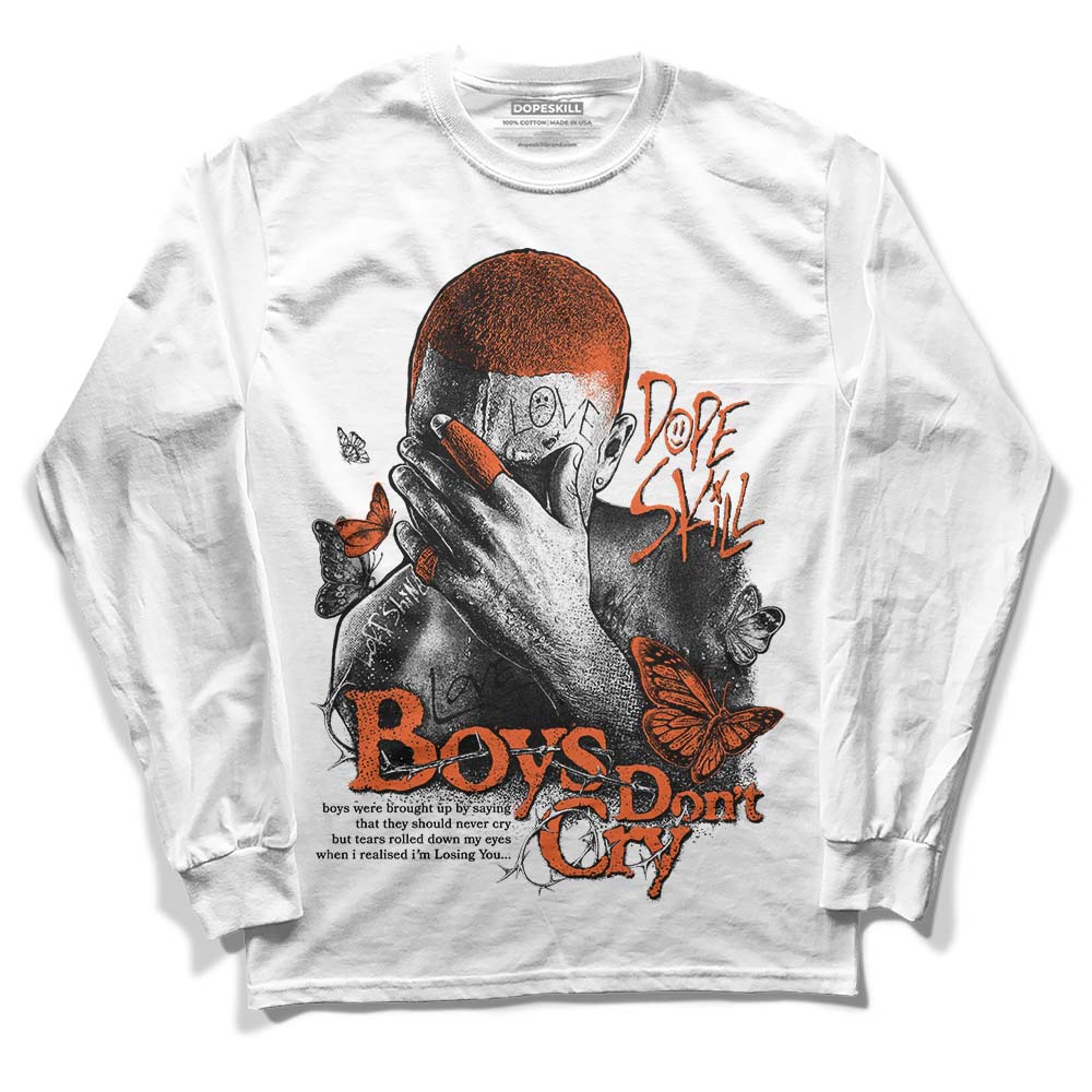 Jordan 3 Georgia Peach DopeSkill Long Sleeve T-Shirt Boys Don't Cry Graphic Streetwear - White