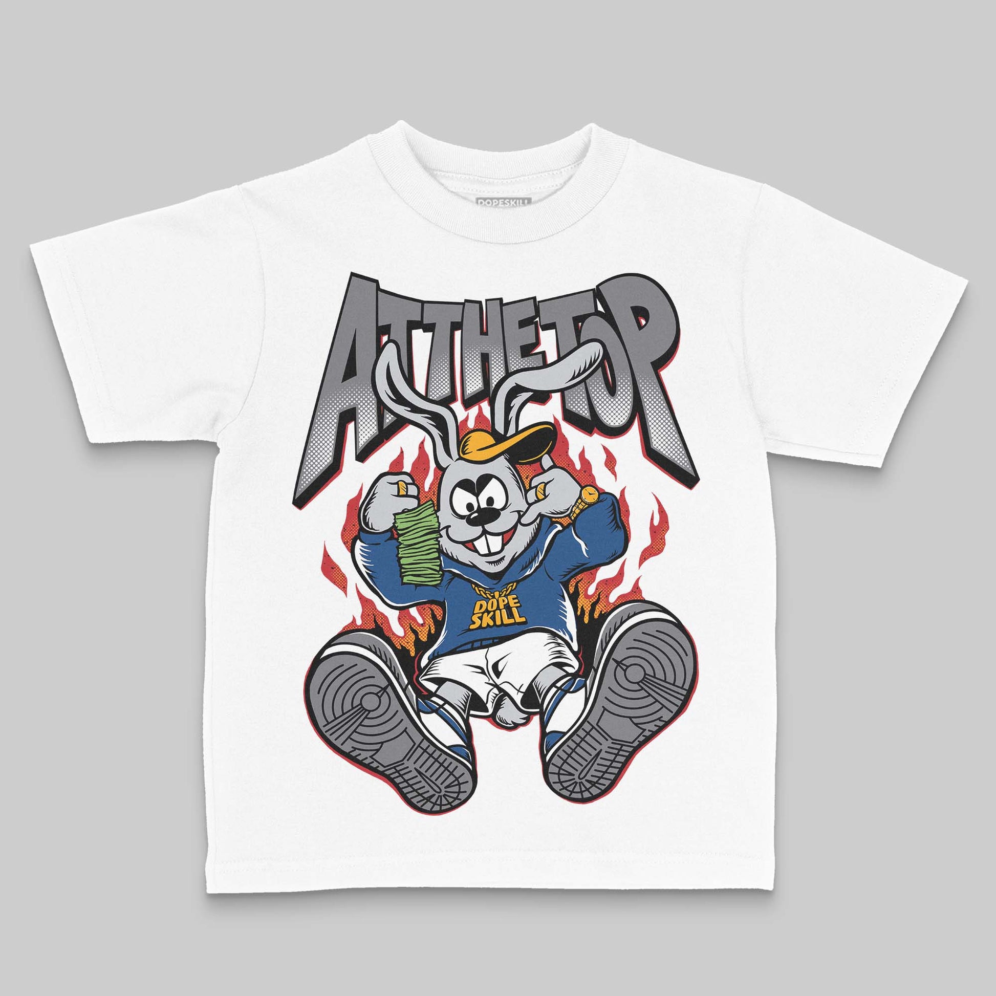 Jordan 9 Retro 'Flint Grey' 2026' DopeSkill Toddler Kids T-shirt At The Top Graphic Streetwear - White