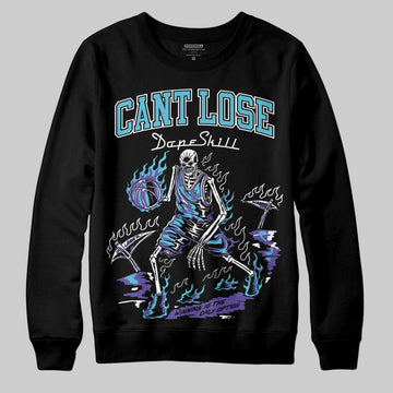 Jordan 8 Retro 'Aqua' 2025 DopeSkill Sweatshirt Cant Lose Graphic Streetwear - Black