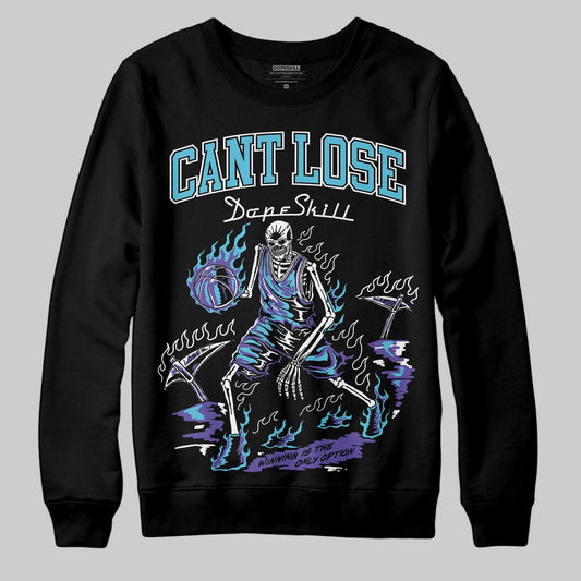 Jordan 8 Retro 'Aqua' 2025 DopeSkill Sweatshirt Cant Lose Graphic Streetwear - Black