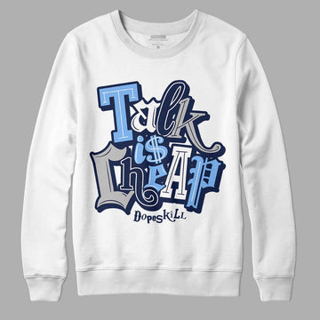 Jordan 5 Midnight Navy DopeSkill Sweatshirt Talk Is Chip Graphic Streetwear