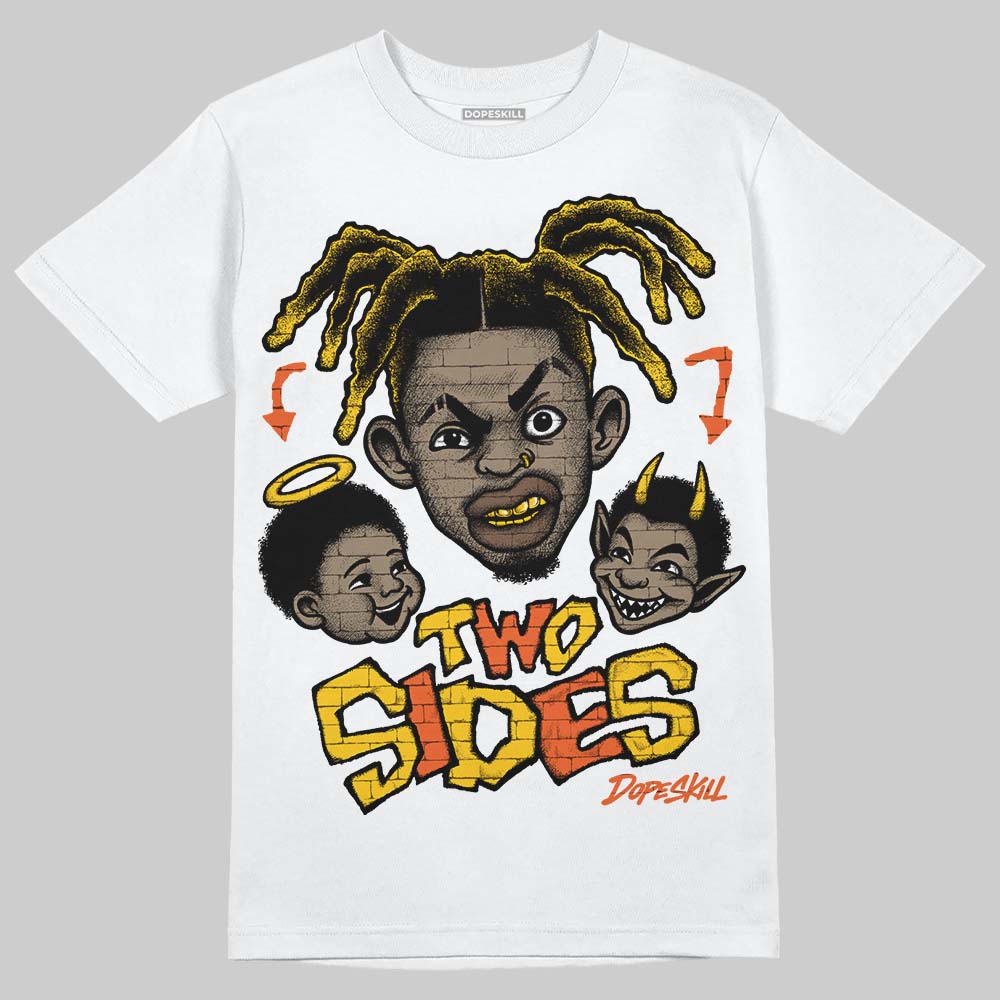 Yellow Sneakers DopeSkill T-Shirt Two Sides Graphic Streetwear - White