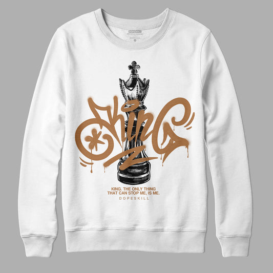 Jordan 3 Retro Palomino DopeSkill Sweatshirt King Chess Graphic Streetwear - White 