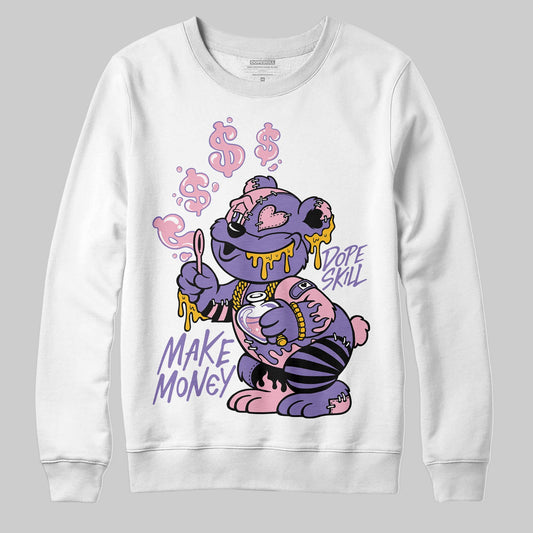 Jordan 11 "Mojave" DopeSkill Sweatshirt Make Money Graphic Streetwear - White