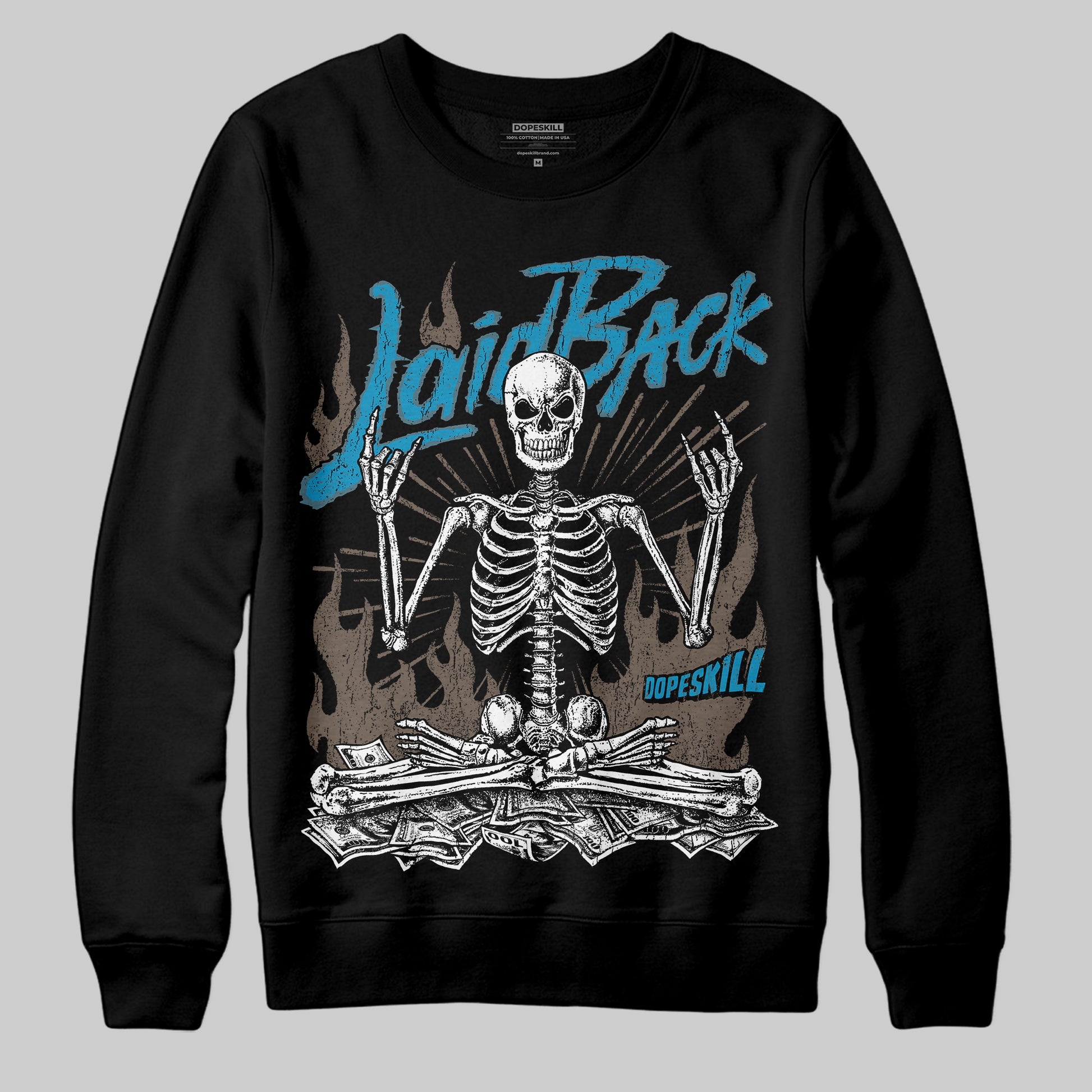 Jordan 3 GS “We Outside” DopeSkill Sweatshirt Laid Back Graphic Streetwear - Black