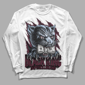 Jordan 5 Retro Burgundy (2023) DopeSkill Long Sleeve T-Shirt Black King Graphic Streetwear - White