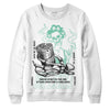 Jordan 1 High OG Green Glow DopeSkill Sweatshirt Show Me The Money Graphic Streetwear - White