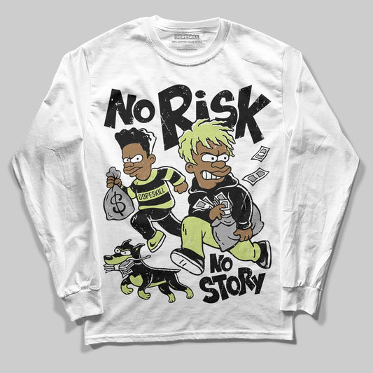 Jordan 11 “Inner Beast” DopeSkill Long Sleeve T-Shirt No Risk No Story Graphic Streetwear - White
