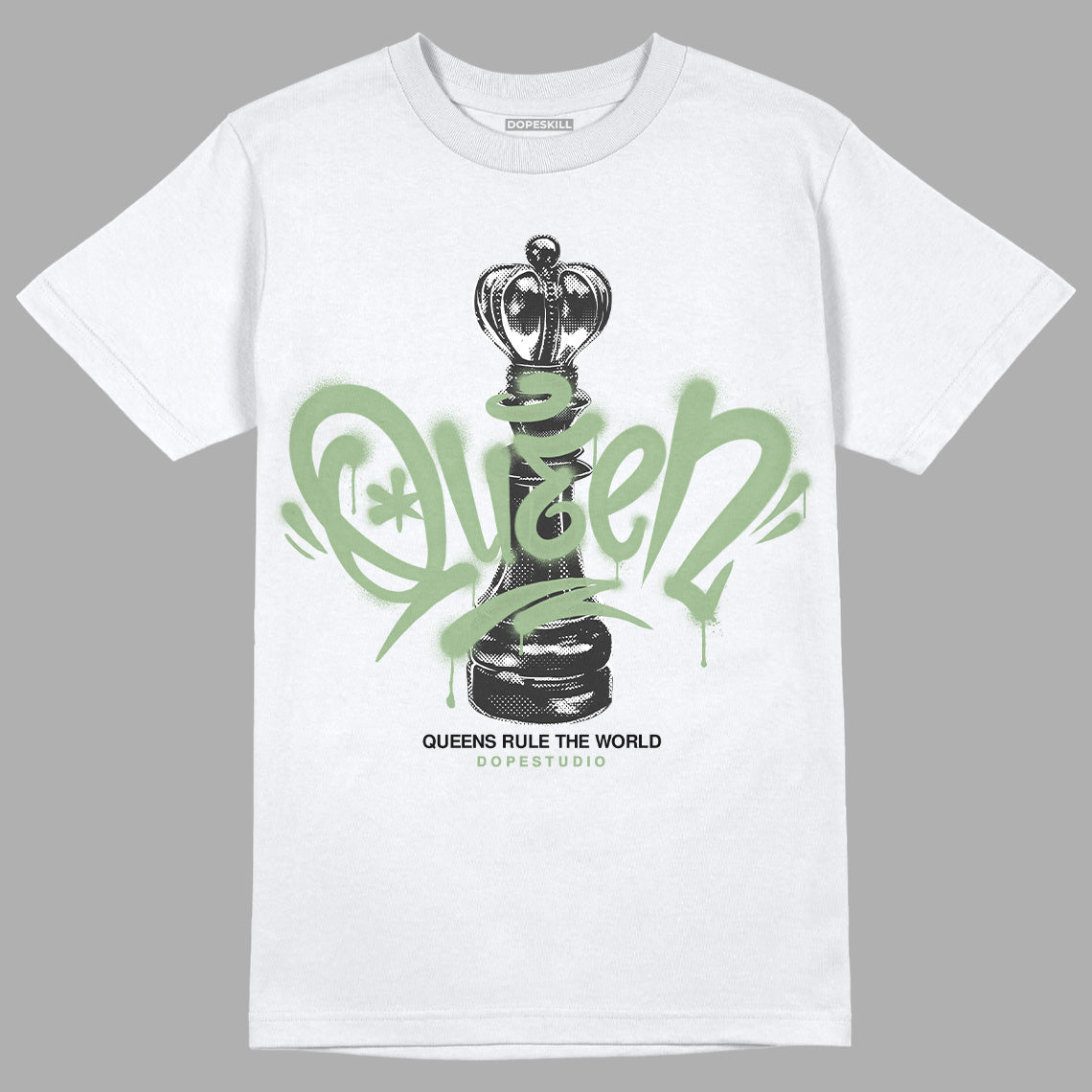 Jordan 4 Retro “Seafoam” DopeSkill T-Shirt Queen Chess Graphic Streetwear - White
