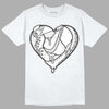 Dunk Low ‘Pure Platinum’ DopeSkill T-Shirt Heart Jordan 1 Graphic Streetwear - White