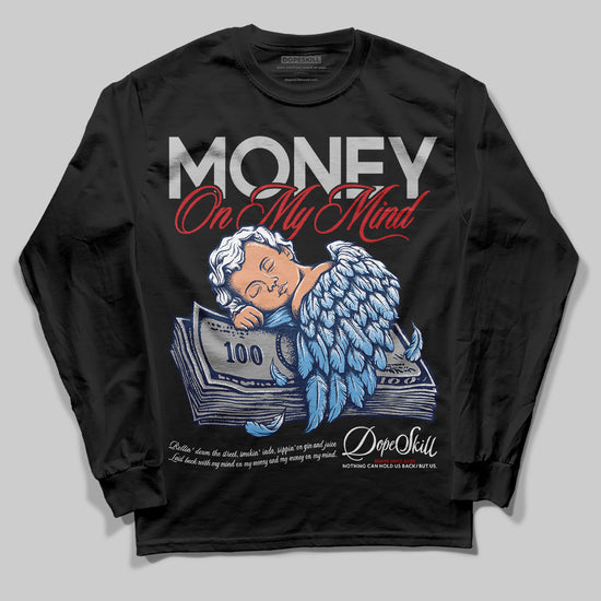 Jordan 4 SB “Summit White/Navy” DopeSkill Long Sleeve T-Shirt MOMM Graphic Streetwear - Black