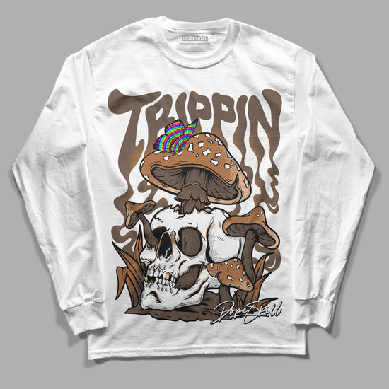 Jordan 1 Retro High OG Palomino DopeSkill Long Sleeve T-Shirt Trippin Graphic Streetwear - White