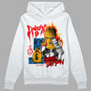 Red Sneakers DopeSkill Hoodie Sweatshirt Drip'n Never Tripp'n Graphic Streetwear - White